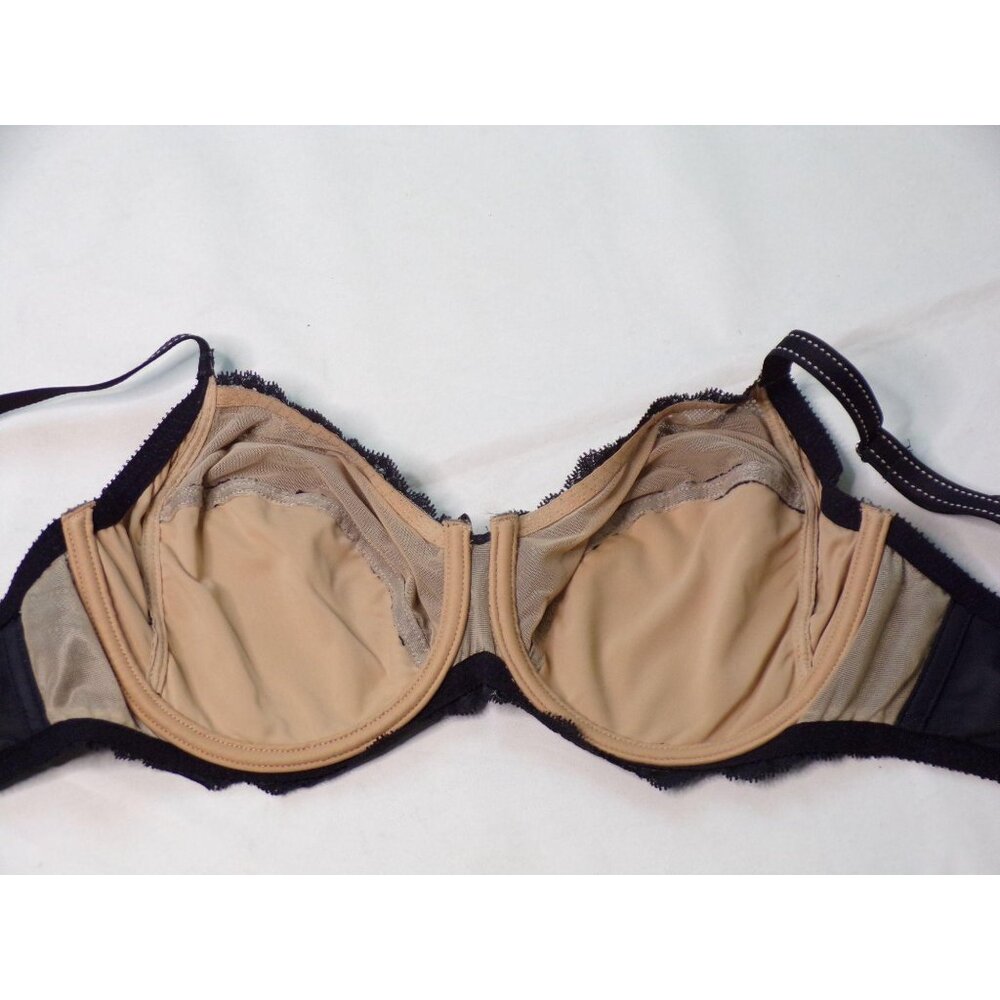 🆕CHANTELLE Rive Gauche Full Non-Padded Underwire Bra 34DDDD Black #3281 - Picture 15 of 15